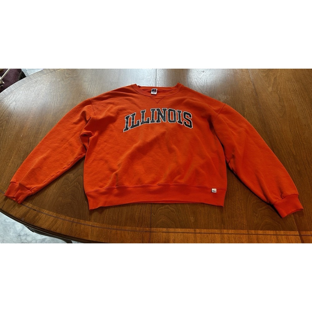 Vtg University Of Illinois Russell Athletic 90s Crewneck Sweatshirt XL